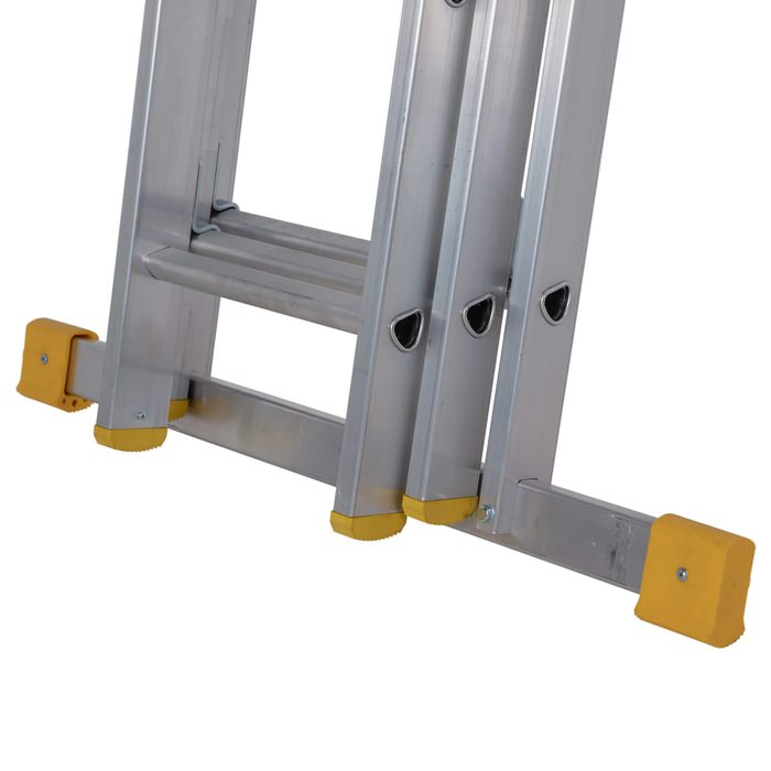 Werner Box Section 10 D-Rung Triple Extension Aluminium Ladder 2.97m