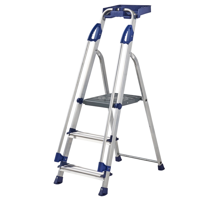 Werner 3 Tread Workstation Aluminium Stepladders