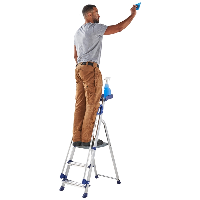 Werner 3 Tread Workstation Aluminium Stepladders