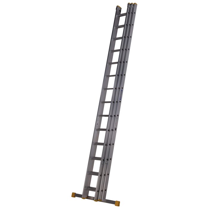 Werner Box Section 14 D-Rung Triple Extension Aluminium Ladder 4.09m