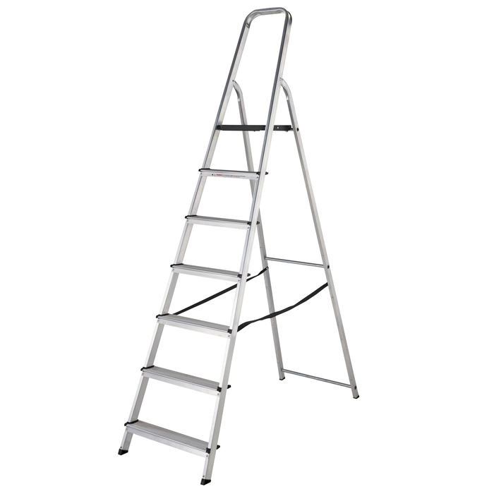 Werner 7 Tread High Handrail Aluminium Stepladders