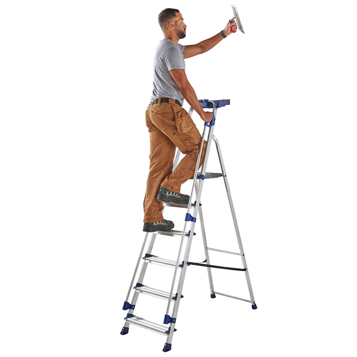 Werner 6 Tread Workstation Aluminium Stepladders