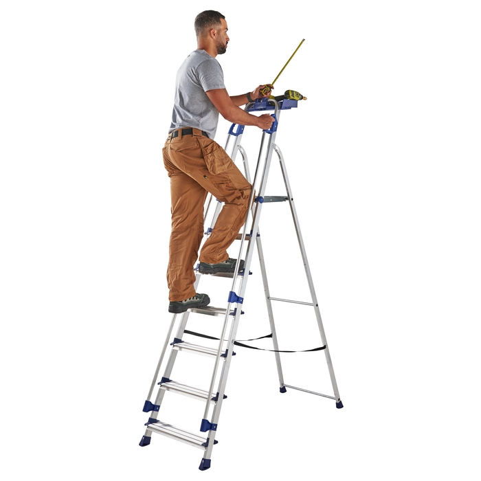 Werner 7 Tread Workstation Aluminium Stepladders