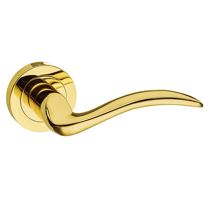 Atlantic Mediterranean Valencia Lever Door Handle on Round Rose