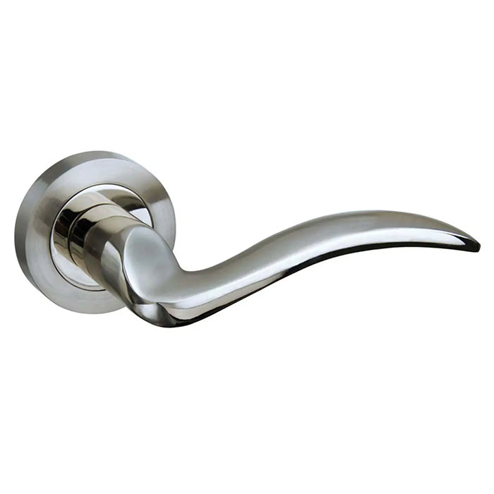 Atlantic Mediterranean Valencia Lever Door Handle on Round Rose