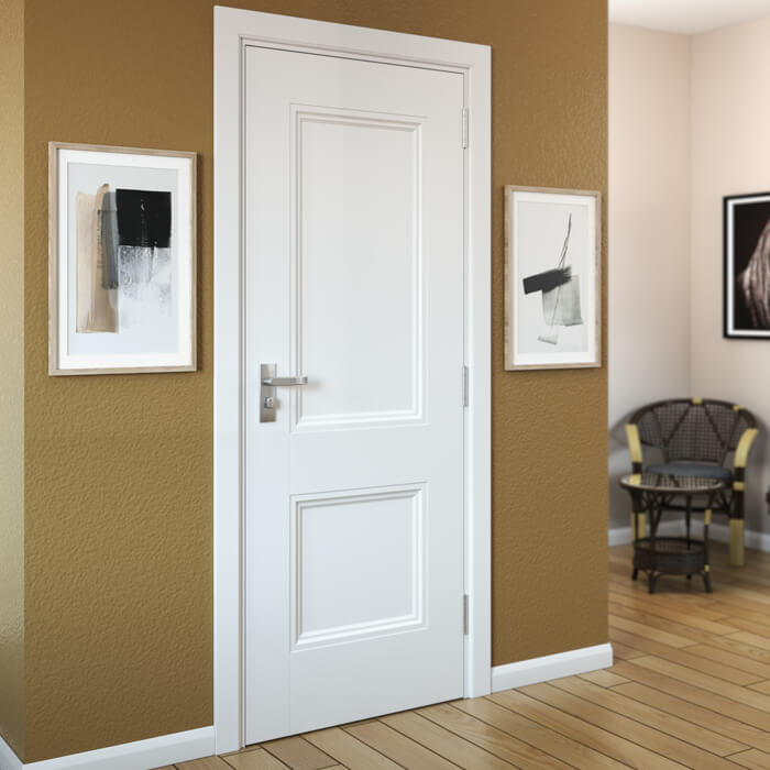 JB Kind Hardwick White Primed 2-Panels Internal Door