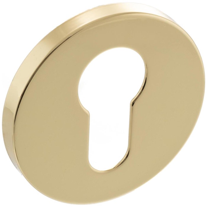 Atlantic Millhouse Brass 5mm Slimline Round Rose Euro Escutcheon