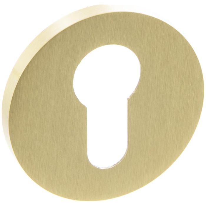 Atlantic Millhouse Brass 5mm Slimline Round Rose Euro Escutcheon