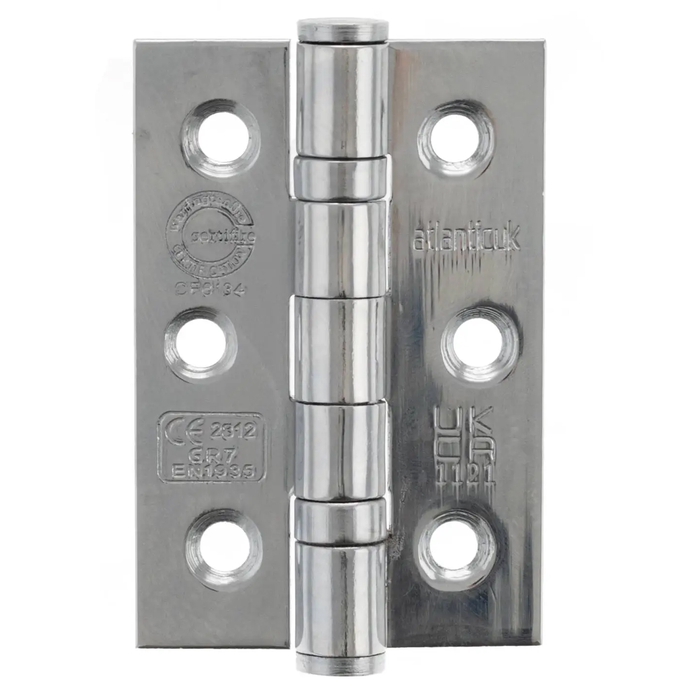 Atlantic 3 Inch CE Fire Rated Grade 7 Ball Bearing Hinges