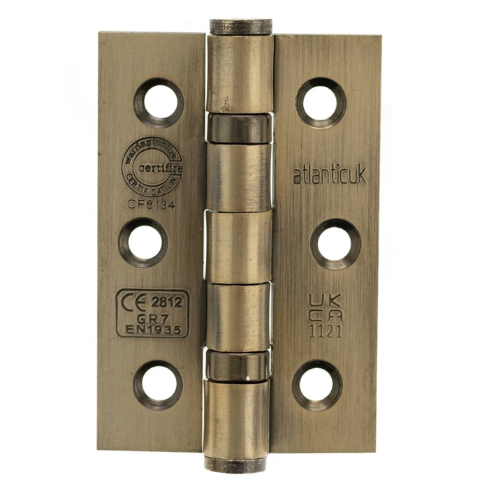 Atlantic 3 Inch CE Fire Rated Grade 7 Ball Bearing Hinges