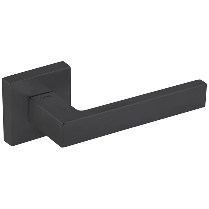 Atlantic Tupai Rapido QuadraLine Rillo Lever Door Handle On Square Rose