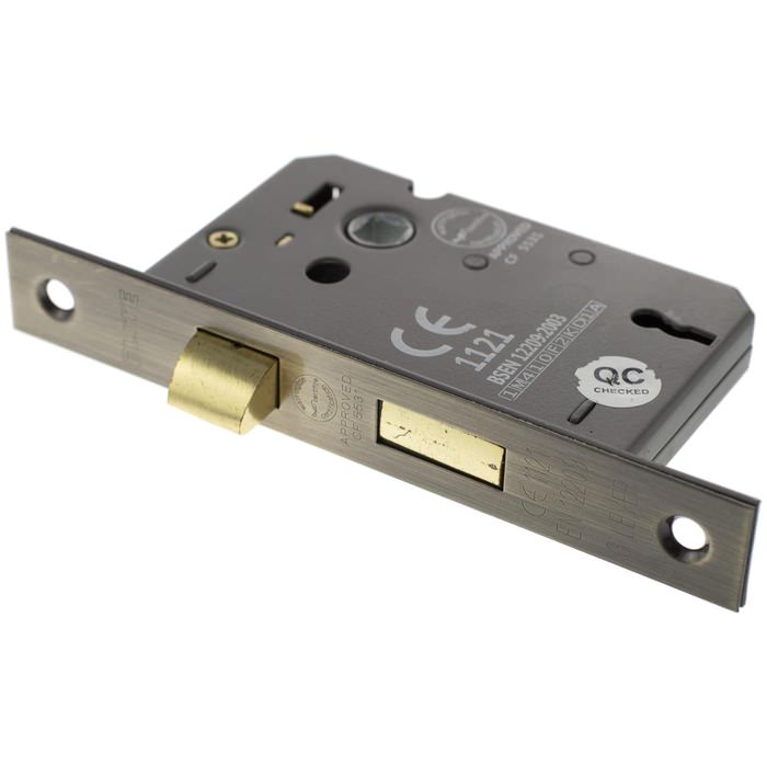 Atlantic Elite Certifire Bolt Through 3 Lever Key Sashlock 2.5 Inch