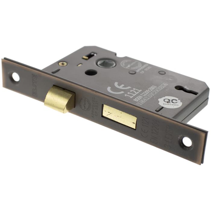 Atlantic Elite Certifire Bolt Through 3 Lever Key Sashlock 2.5 Inch