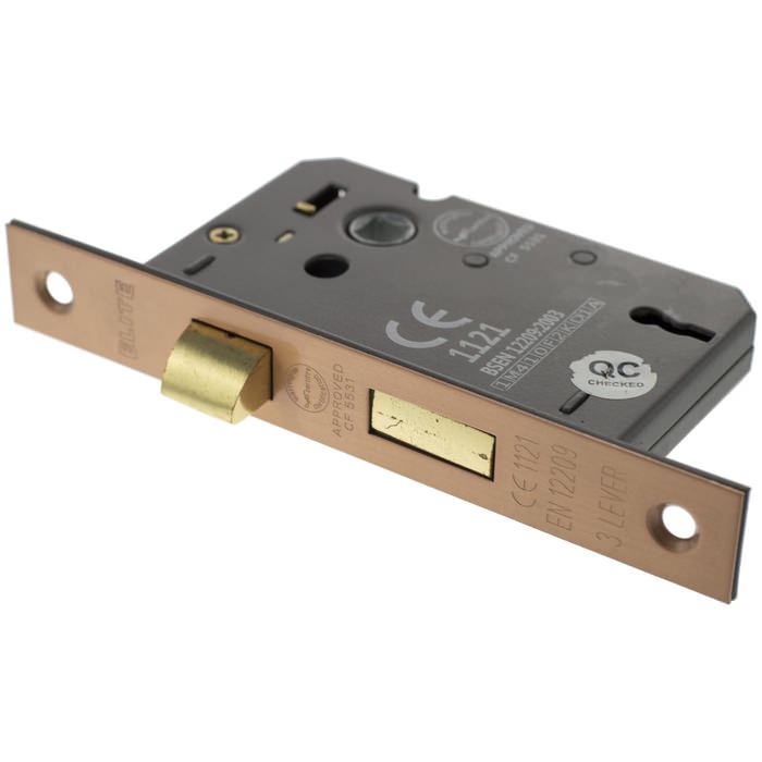 Atlantic Elite Certifire Bolt Through 3 Lever Key Sashlock 2.5 Inch