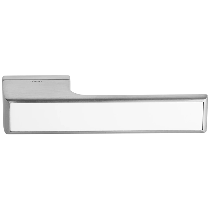 Atlantic Tupai Rapido VersaLine Tobar Lever Door Handle On Long Rose - White Decorative Plate