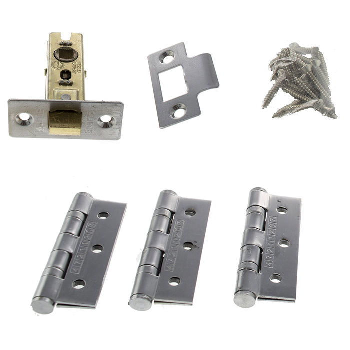 Atlantic 2.5-Inch Latch with 3 x Ball Bearing Hinges