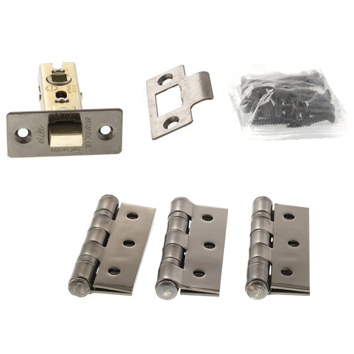 Atlantic 2.5-Inch Latch with 3 x Ball Bearing Hinges