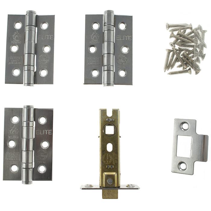 Atlantic 3-Inch Latch with 3 x Ball Bearing Hinges