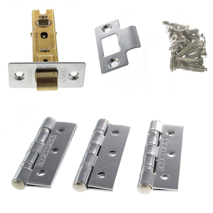 Atlantic 3-Inch Latch with 3 x Ball Bearing Hinges