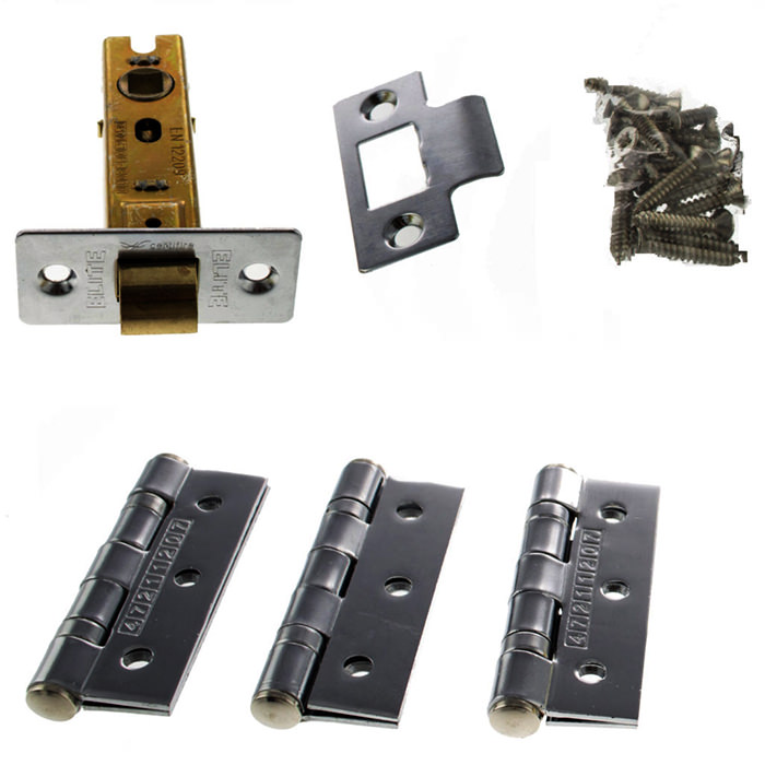 Atlantic 3-Inch Latch with 3 x Ball Bearing Hinges