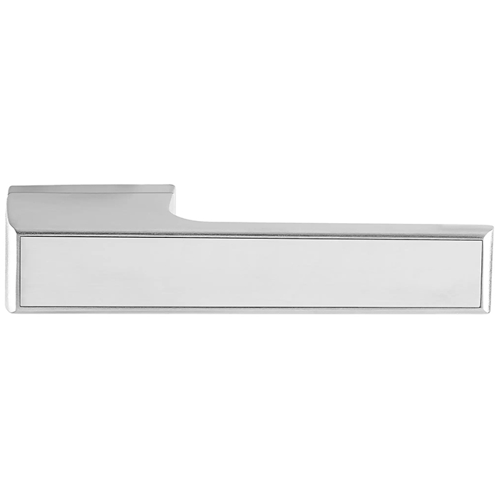 Atlantic Tupai Rapido VersaLine Tobar Lever Door Handle On Long Rose - Polished Stainless Steel Decorative Plate