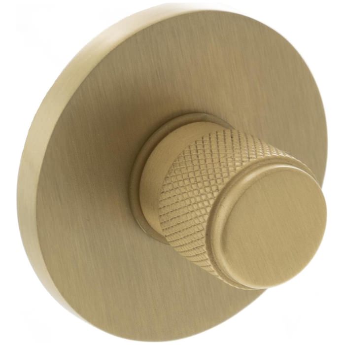 Atlantic Millhouse Brass Slimline 5mm Round Rose Knurled WC Turn And Release