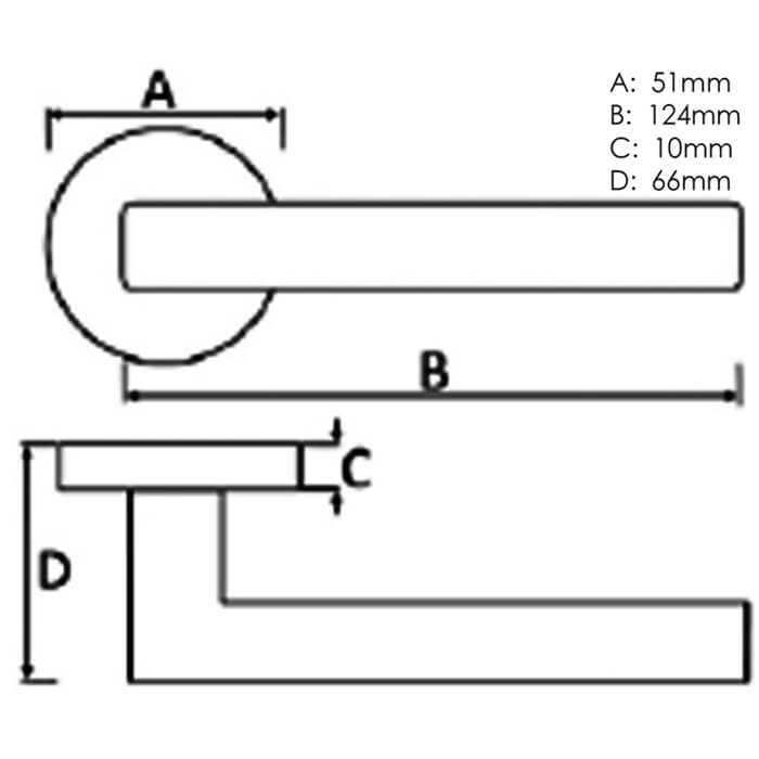 Atlantic Senza Pari Darrio Lever Door Handle