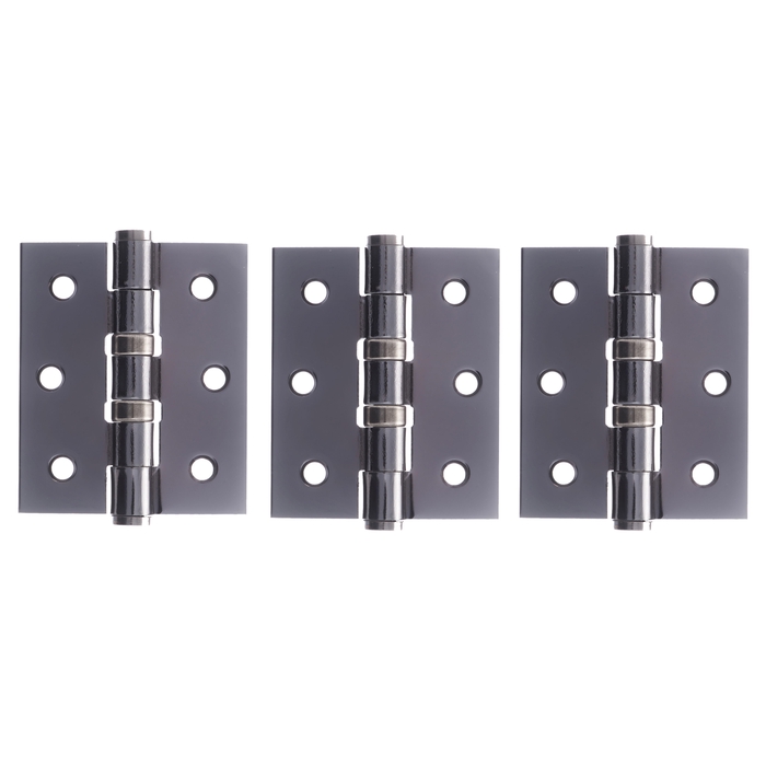 Atlantic 3 Inch Ball Bearing Steel Hinges - Pack Of 3