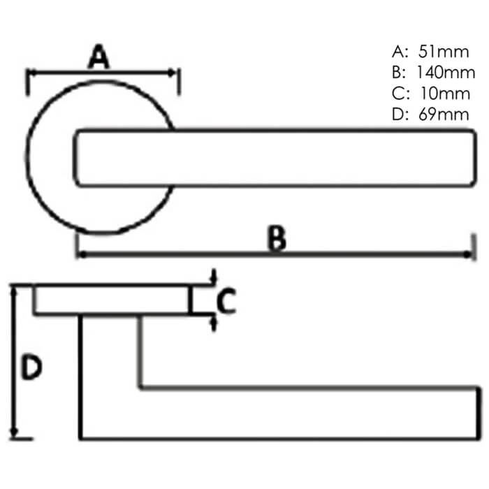 Atlantic Senza Pari Crystal Designer Lever Door Handle