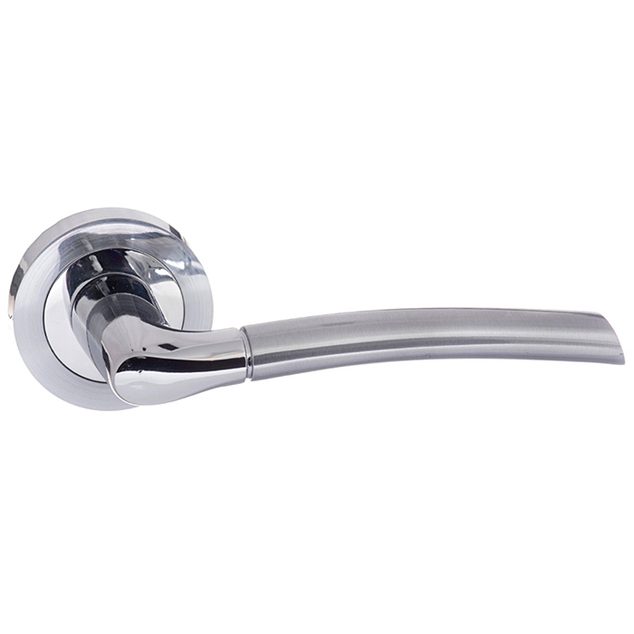 Atlantic Status Indiana Pair Of Lever Door Handle On Round Rose