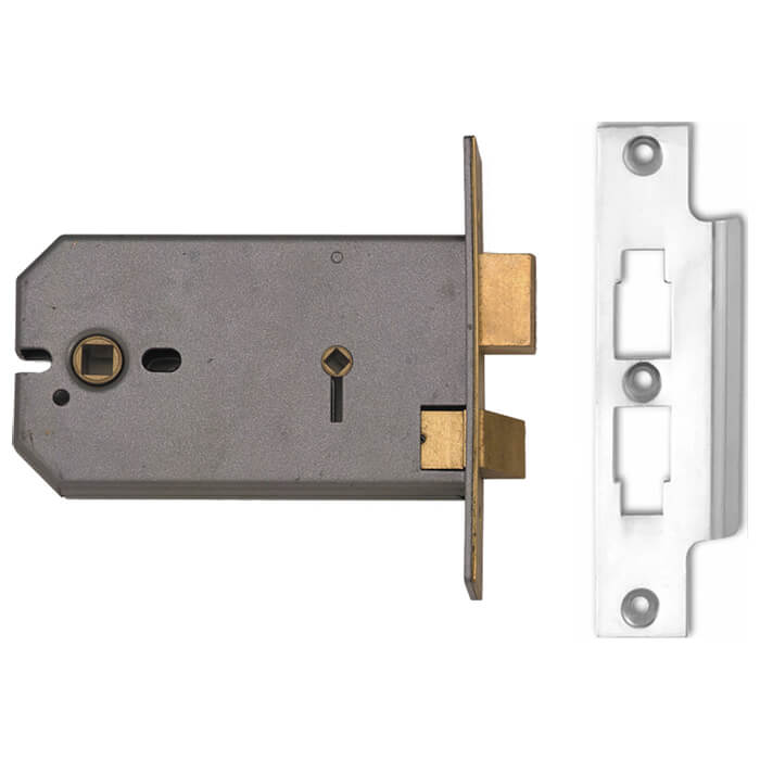 Union 2026 3 Lever Horizontal Mortice Bathroom Lock