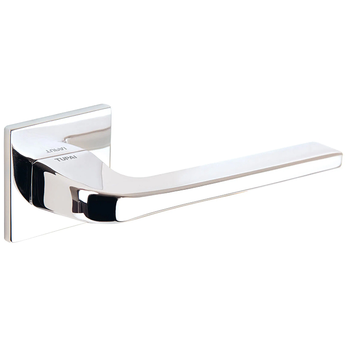 Atlantic Tupai Rapido 5S Line Canha Lever Door Handle on 5mm Slimline Square Rose