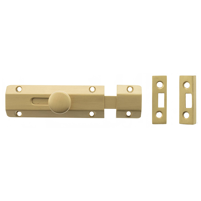 Atlantic 4 inch Solid Brass Surface Door Bolt