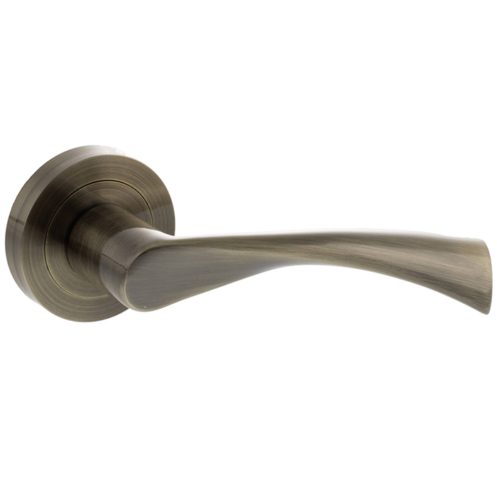 Atlantic Status Colorado Lever Door Handle On Round Rose