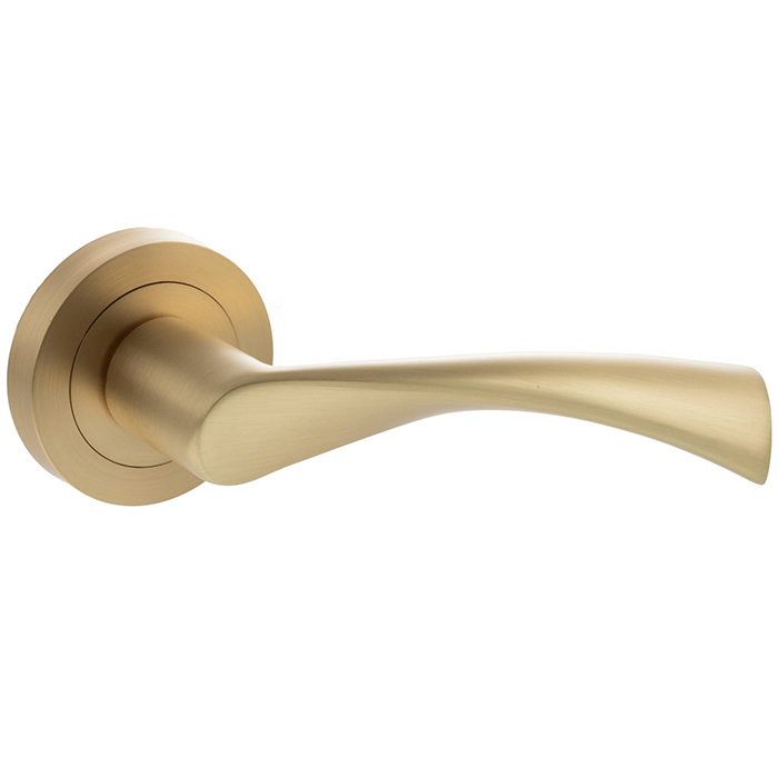 Atlantic Status Colorado Lever Door Handle On Round Rose