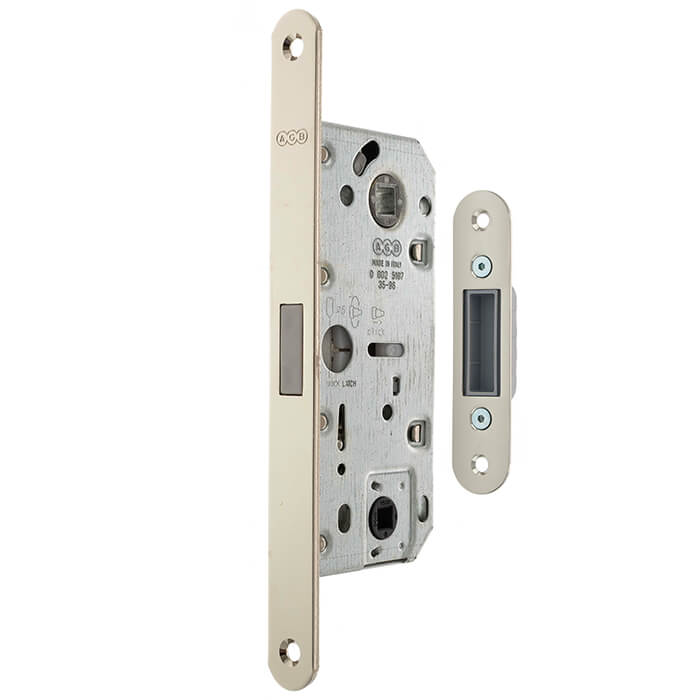 Atlantic AGB Polaris 2XT Magnetic Bathroom Lock With Adjustable Strikeplate 35mm Backset