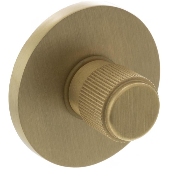 Atlantic Millhouse Brass Slimline 5mm Round Rose Linear WC Turn And Release