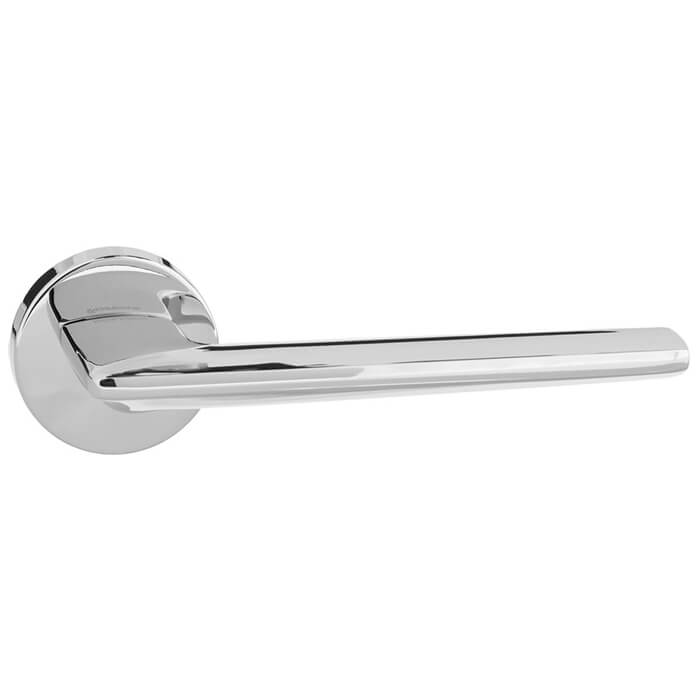 Atlantic Forme Boston Lever Door Handle On Minimal Round Rose