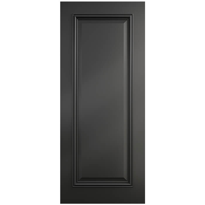 Deanta Blenheim Pre-Finished Black 1-Panel Internal Door