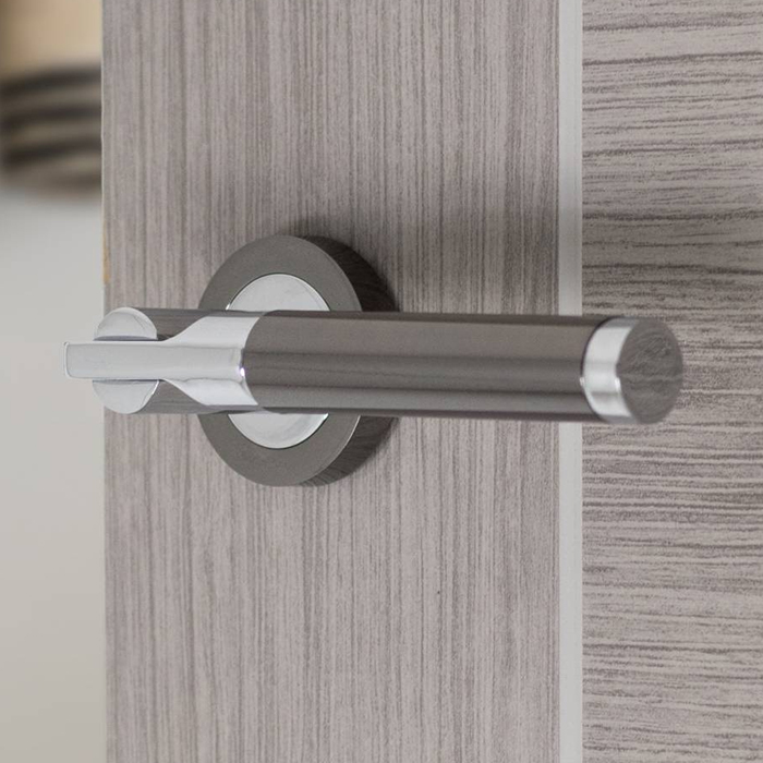 Atlantic Status Dakota Lever Door Handle On Round Rose