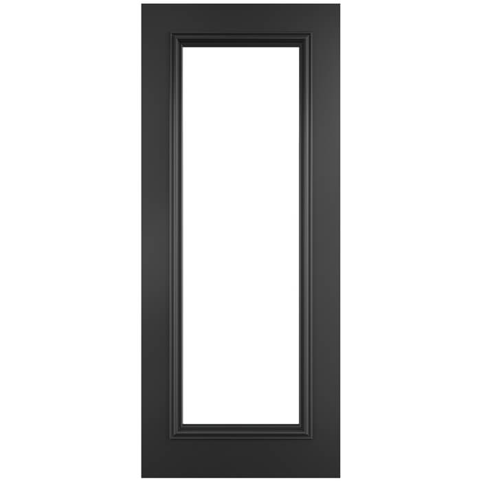 Deanta Blenheim Pre-Finished Black 1-Light Internal Glazed Door