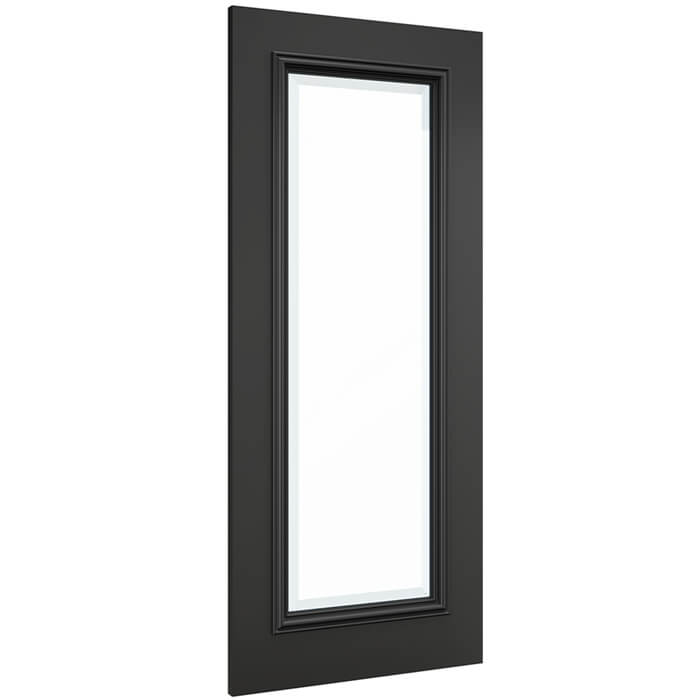 Deanta Blenheim Pre-Finished Black 1-Light Internal Glazed Door