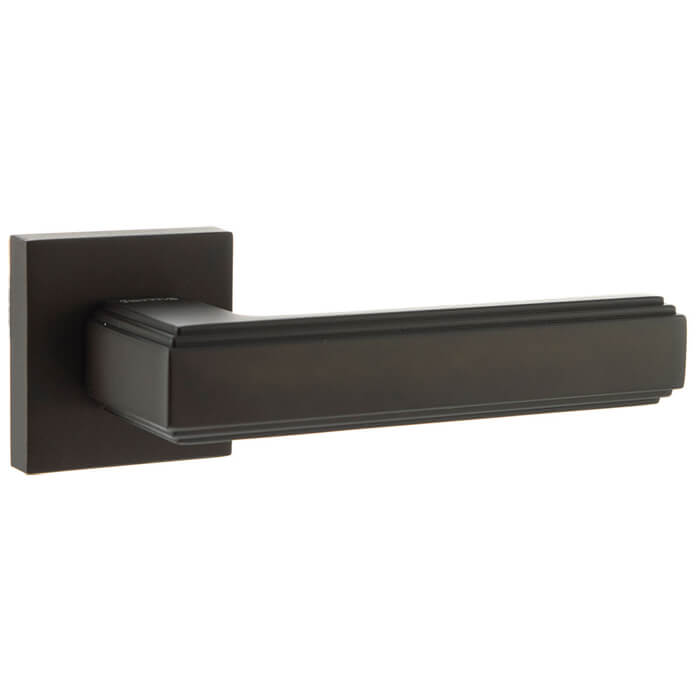 Atlantic Forme Alila Lever Door Handle On Minimal Square Rose