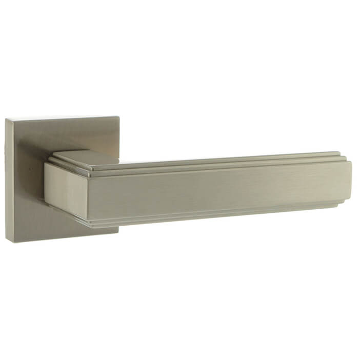 Atlantic Forme Alila Lever Door Handle On Minimal Square Rose