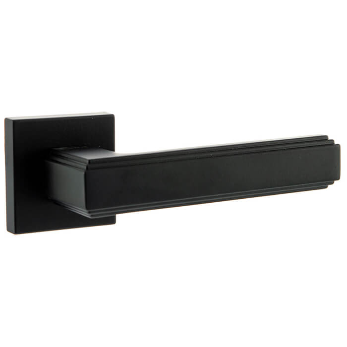 Atlantic Forme Alila Lever Door Handle On Minimal Square Rose