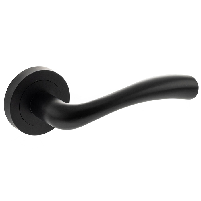 Atlantic Status Texas Lever Door Handle On Round Rose