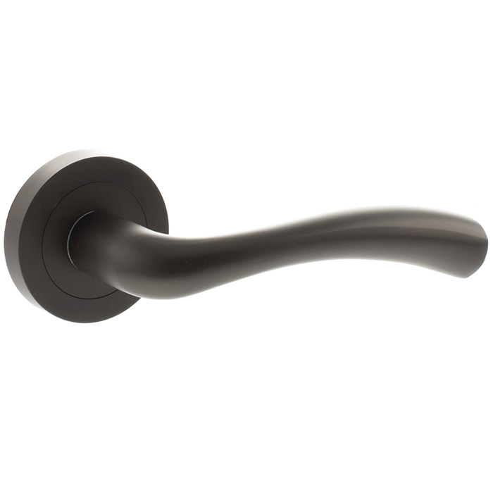 Atlantic Status Texas Lever Door Handle On Round Rose