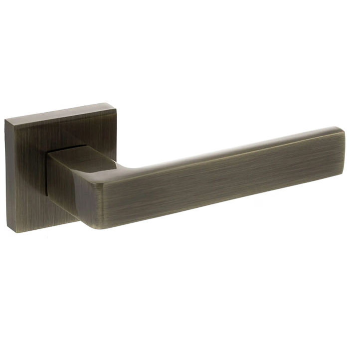 Atlantic Status Montana Lever Door Handle On S4 Square Rose