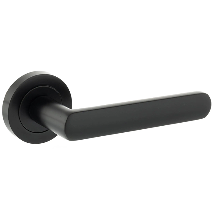 Atlantic Status Carolina Lever Door Handle On Round Rose