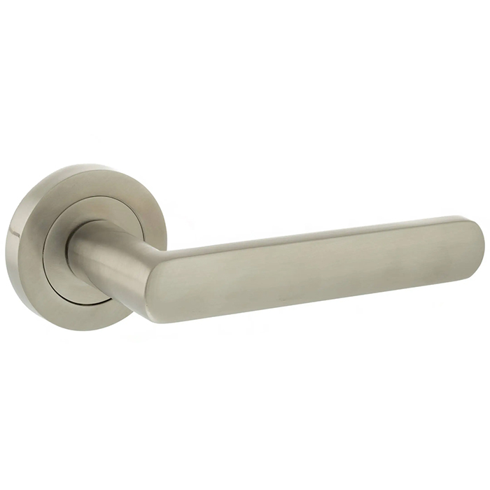 Atlantic Status Carolina Lever Door Handle On Round Rose